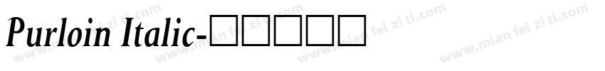 Purloin Italic字体转换